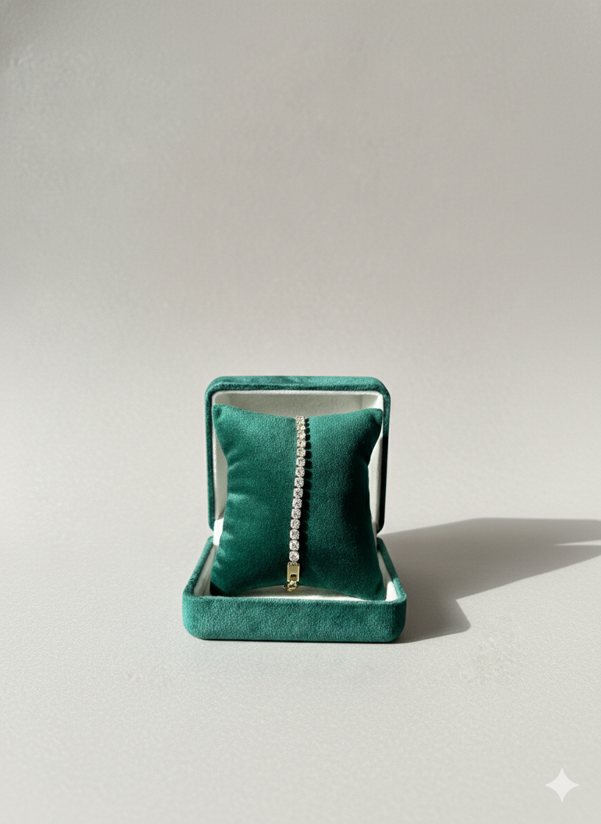 Golden Tennis Bracelet